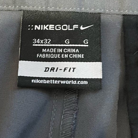 🩶 Nike Golf Dri-Fit Pants – Size 34x32 – Grey - Picture 2 of 8